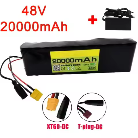48V 20Ah 13S2P rechargeable lithium battery pack 20000mAh battery, suitable for electronics