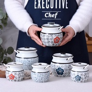 Pork Oil Jar Salt Jar High Temperature Resistant Lard Jar Sugar Sauce Chili Oil Spicy Jar Seasoning 