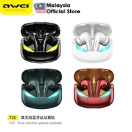 Awei T35 Gaming Wireless Earbuds ENC Earbuds Gaming Earbuds Headphone Awei Bluetooth Earbuds