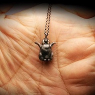 立體企鵝銀項鍊