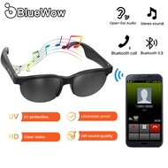 BlueWow G88 smart glasses can listen to music and make calls, HD protective lenses and earphones wit