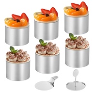 NantFun 【คลังสินค้าในพื้นที่ + COD】 Dessert Rings and Food Rings Set 6 Pieces Kitchen Rings Stainles