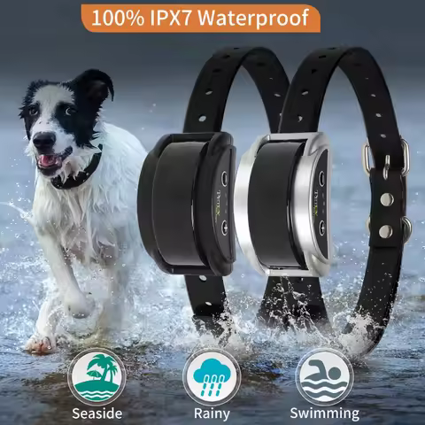 Dog 2 PCS Anti Barking Shock Collar Automatic Barking Collars No Bark Electric Collar for Small Medi