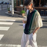 [TRES] เสื้อโปโล ซิปหน้า Jay Knit Polo Tee (Oversized/XL) - TRES Made