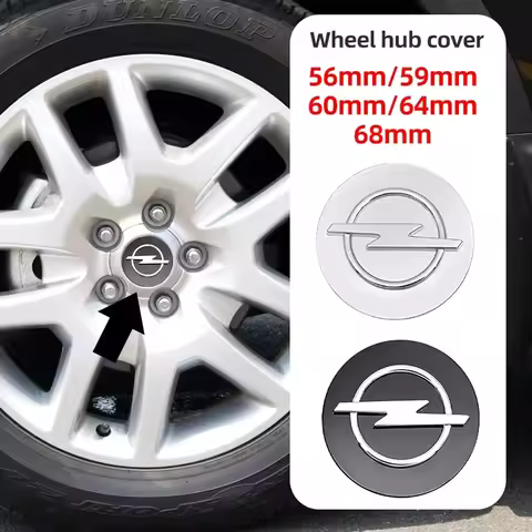 4pcs 56mm 59mm 60mm 64mm 68mm Car Wheel Center Hub Cap Rim Cover Emblem For Opel Corsa C D E F A B G
