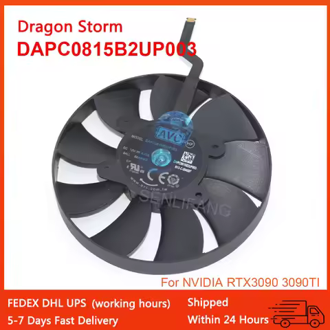 DAPC0815B2UP003 AFB1112HD-00 DAPA1115B2UP001 12V Video Card Fan For NVIDIA RTX3060 RTX3090 Ti 0.60 0