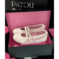 YyyY [PATOU Brand Bronze Series] Onitsuka New MEXICO 66 Women's Casual Shoes