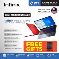 Infinix Inbook X1 Pro Laptop | 16GB RAM+512GB ROM | Intel® Core™ i7-1065G7 | Viewing Angle 178 degrees | Windows 10