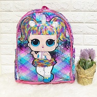 Tas Sequin LOL Tas Sekolah SD Tas Import Bling Bling Cantik - WIWA