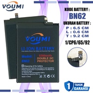 VOUMI BN62 Baterai Battery Double IC Power High Capacity Compatible Hp Xiaomi Redmi 9T & Poco M3