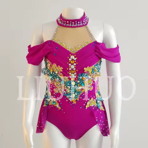 LIUHUO Lyrical Dancing Dress for Performance Color Pole Skirt Factory Customize JC352