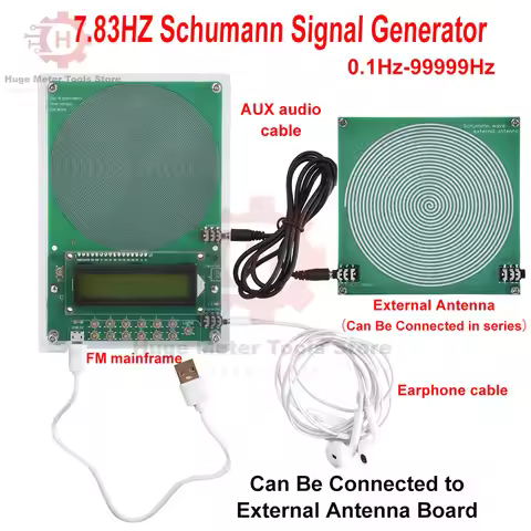 7.83HZ Schumann Signal Generator 0.1Hz-99999Hz Adjustable Frequency Can Be Connected External Antenn