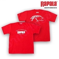 【ผ้าฝ้ายแท้】2023 การออกแบบเดิมค่าสัมบูรณ์พร้อมส่งเสื้อยืดนักตกปลา RAPALA แขนสั้นถูกสุดๆ S-5XL