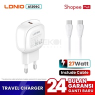 LDNIO A1206C Travel Charger Adapter USB-C PD 27W Fast Charger