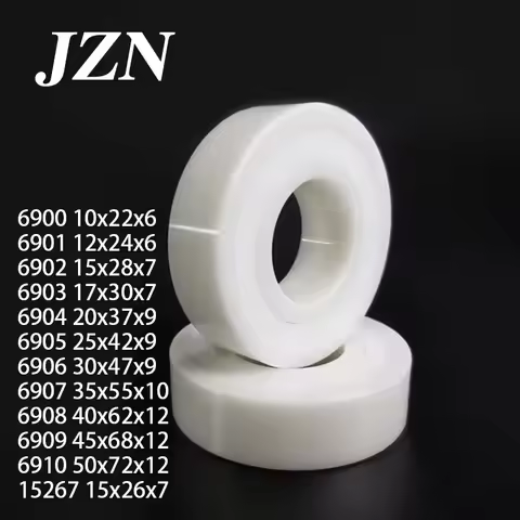 1Pcs/5Pcs Zirconia ceramic bearing 6900 6901 6902 6903 6904 6905 6906 6907 6908 6909 6910 2RS 15267 