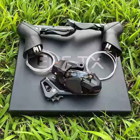 Wheeltop EDS Wireless Electronic Groupset 7-14 Speed Carbon Fiber V Brake Single Chainring Drop Hand