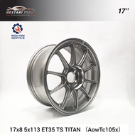 【Installation Available】AOWTC105X FLOW FORMING 17 INCH 17X8 5X113 ET35 TS TITAN READY STOCK SPORT RI