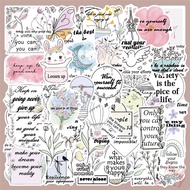 ❉ Ins Art . Bible Phrase Series 01 Stickers ❉ 50Pcs/Set Fashion DIY Waterproof Decals Doodle Stickers