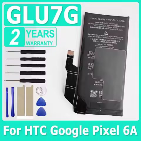 GLU7G Replacement New Battery For HTC Google Pixel 6A Phone Battery 4350mAh + Free Tools