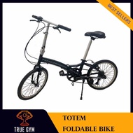 [Ready Stock] Totem 20-Inch Foldable Bicycle Folding Bike Aluminum Frame Shimano 7 Speed
