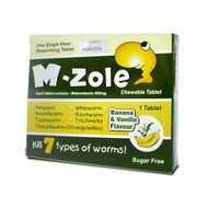 M-ZOLE CHEWABLE TABLET (UBAT CACING UMUR 2 TAHUN HINGGA DEWASA)