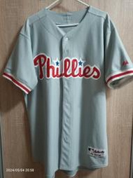 正官網 美國職棒 MLB 費城人 Phillies 電繡球衣  大聯盟 Majestic 收藏品釋出