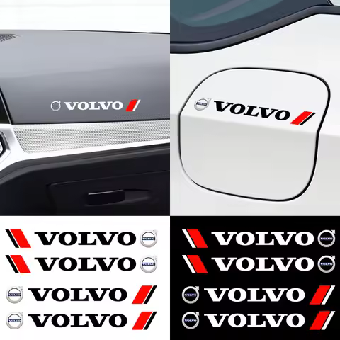 4PCS Car Styling Door Handle Decoration Stickers Decals For Volvo ES90 EC40 EX40 EM90 XC90 V90 V60 X