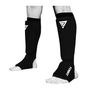 WGBCotton Boxing Shin Guards MMA Instep Ankle Protector Foot Protection TKD Kickboxing Pad Muaythai Training Leg Support Protectors