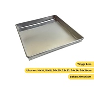 Square Box Aluminum Cake Oven Pan Size 16x16 18x18 20x20 22x22 24x24 26x26