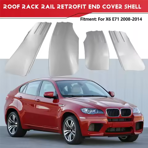 Reliable-4PCS Car Auto Exterior Rack Roof Rack Rail Retrofit End Cover Dome Holder Case Cap for BMW 