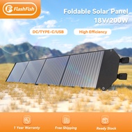 200W 100W 60W Solar Panel | Flashfish Portable Solar Panel for Solar Generator Foldable Solar Charge