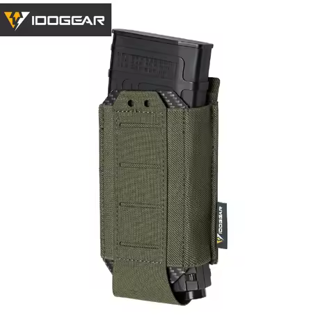 IDOGEAR Tactical Single LSR 556 Mag Pouch Mag Carrier MOLLE Pouch Laser Cut Tool Bags 35135