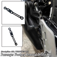 Motorcycle Passenger Pedal Removal Bracket Exhaust Bracket Suitable for Husqvarna 401 Black/White Ar