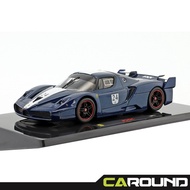 Hotwheels 1/43 Ferrari FXX 2006 Tour de France blue with white stripes