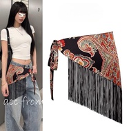 Boho Brocade Silk Bandana Belt for Women