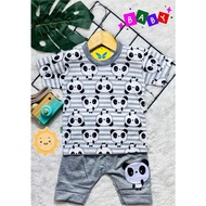 Baby boy clothes set with ANIM4L PANDA character motif, ages baby up to 24 months, MAX BB 12 KG