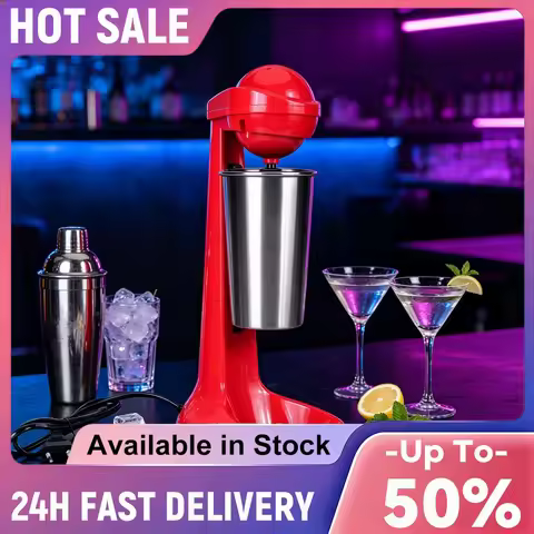 Stand Mixer Machine Includes 500ml Stainless Steel Cup & Blade Electric Drinks Mixer for Frappe Iced
