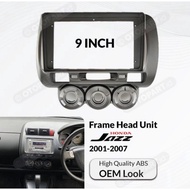 Frame Head Unit Android Honda Jazz Lama Head unit Android 9 inch Jazz 2007 and below
