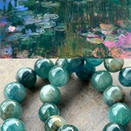 Blue-Green Crystal Bracelet 5-12 Mi Pure Natural Unoptimized Kyanite Energy Five Elements Chakra Gre