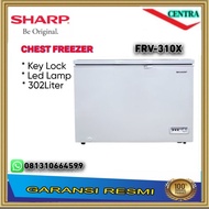 SHARP CHEST FREEZER 302 LITER FRV-310X / FREEZER BOX FRV 310X - 302 L