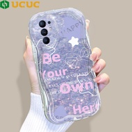 (Local Ready) UCUC Kasus hp Case Ponsel Untuk OPPO Reno 6 7 7Z 8 8Z 8T Pro 4G 5G Cartoon Pattern Cre