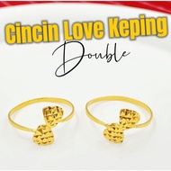 916 Gold Piece Love Ring Viral Gold Ring Gold Budget Gold Ring Pure 916 Gold Piece Love Ring