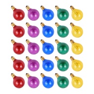 25PCS G40 Tungsten Light Bulb Replacement 5 Colors 7W 220-240V Globe E12 Base Bulbs for Patio Home W