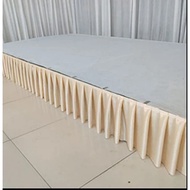TABLE DECORATION/ TABLE SKIRT 95CM HEIGHT X 450CM LENGTH