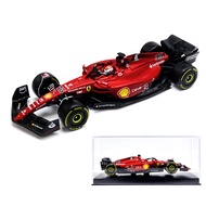 JODIYAAH Bburago 1/43 2022 F1-75 Scuderia Ferrari #16 Charles Leclerc F1-75 #55 Carlos Sainz Alloy L