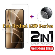 2in1 Screen Protector Tempered Glass For Xiaomi Redmi K80 Pro 5G 2024 K 80 RedmiK80 K80Pro RedmiK80P