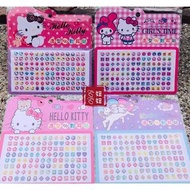 正版授權 三麗鷗 HELLO KITTY 凱蒂貓 美樂蒂 雙子星 酷洛米 造型56對耳貼 指甲貼 耳朵貼紙 耳貼 貼紙 兒童耳朵貼紙 四款