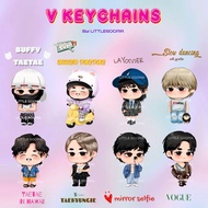 GANTUNGAN Keychain BTS V Collection by Little Gooma - BTS V Taehyung Keychain - BTS Chibi Keychain