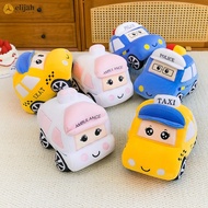 Cartoon Car Plush Toy - Ambulance Police Taxi Rag Doll for Kids Gift