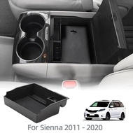 For Toyota Sienna 2011-2020 Car Central Console Organizer Armrest Storage Box Pallet Organizer Tray